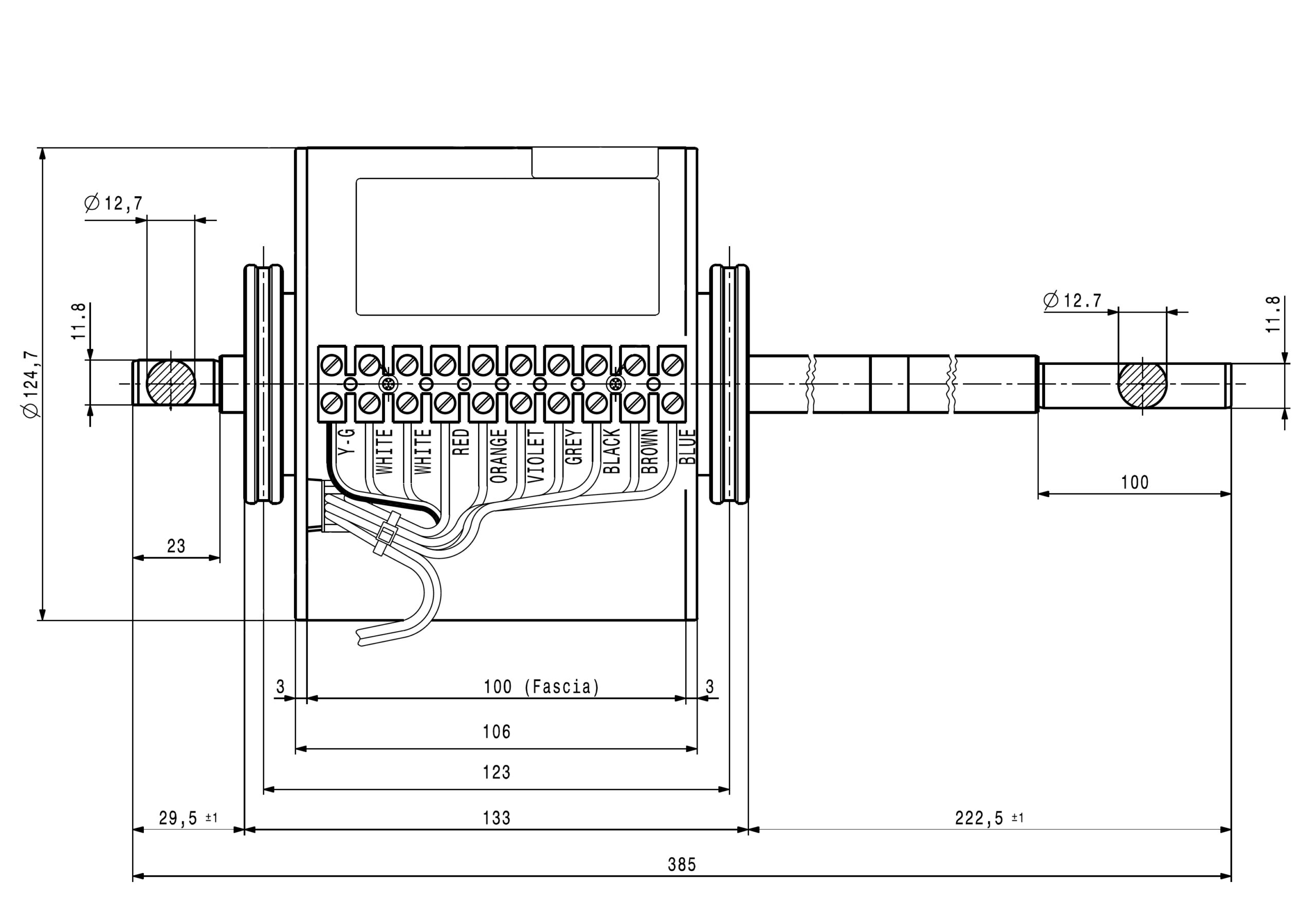 Motor Elco 1 eje 3FGB 70-38-6V/1E 230-240V 50-60Hz